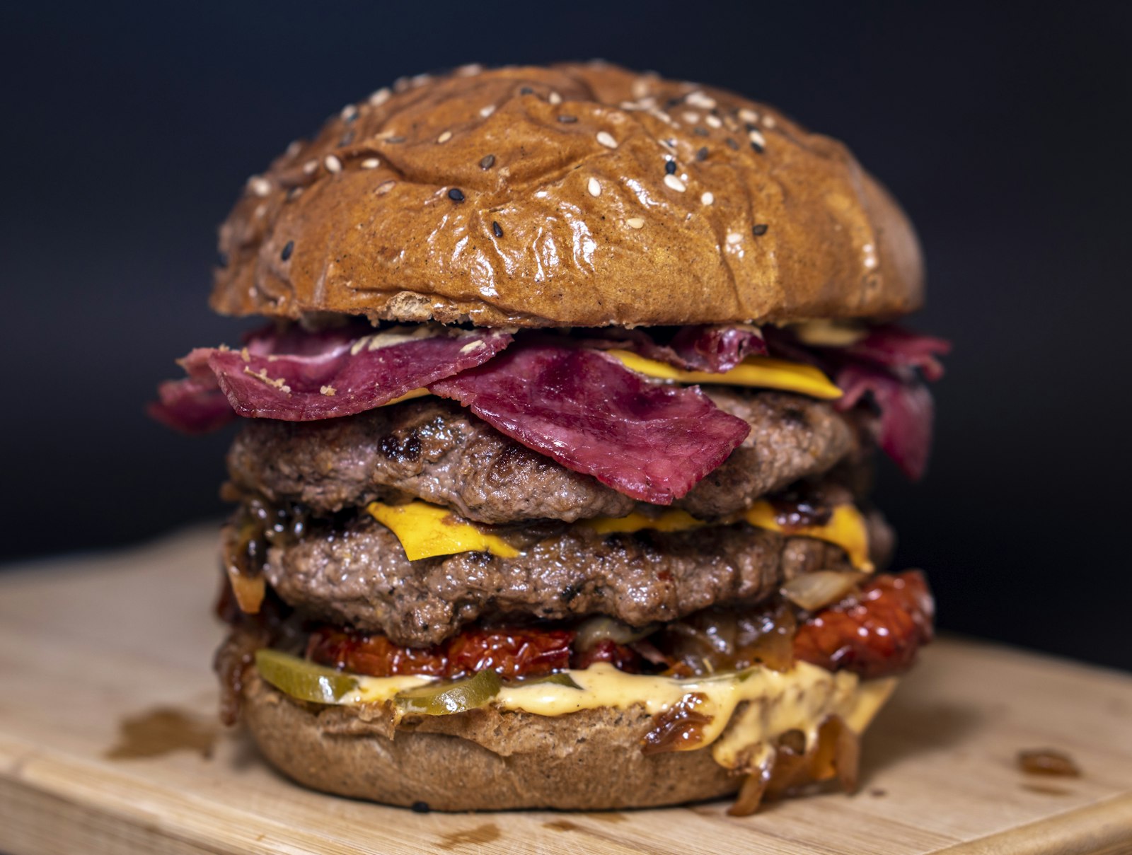 Bacon Cheddar Smash burger