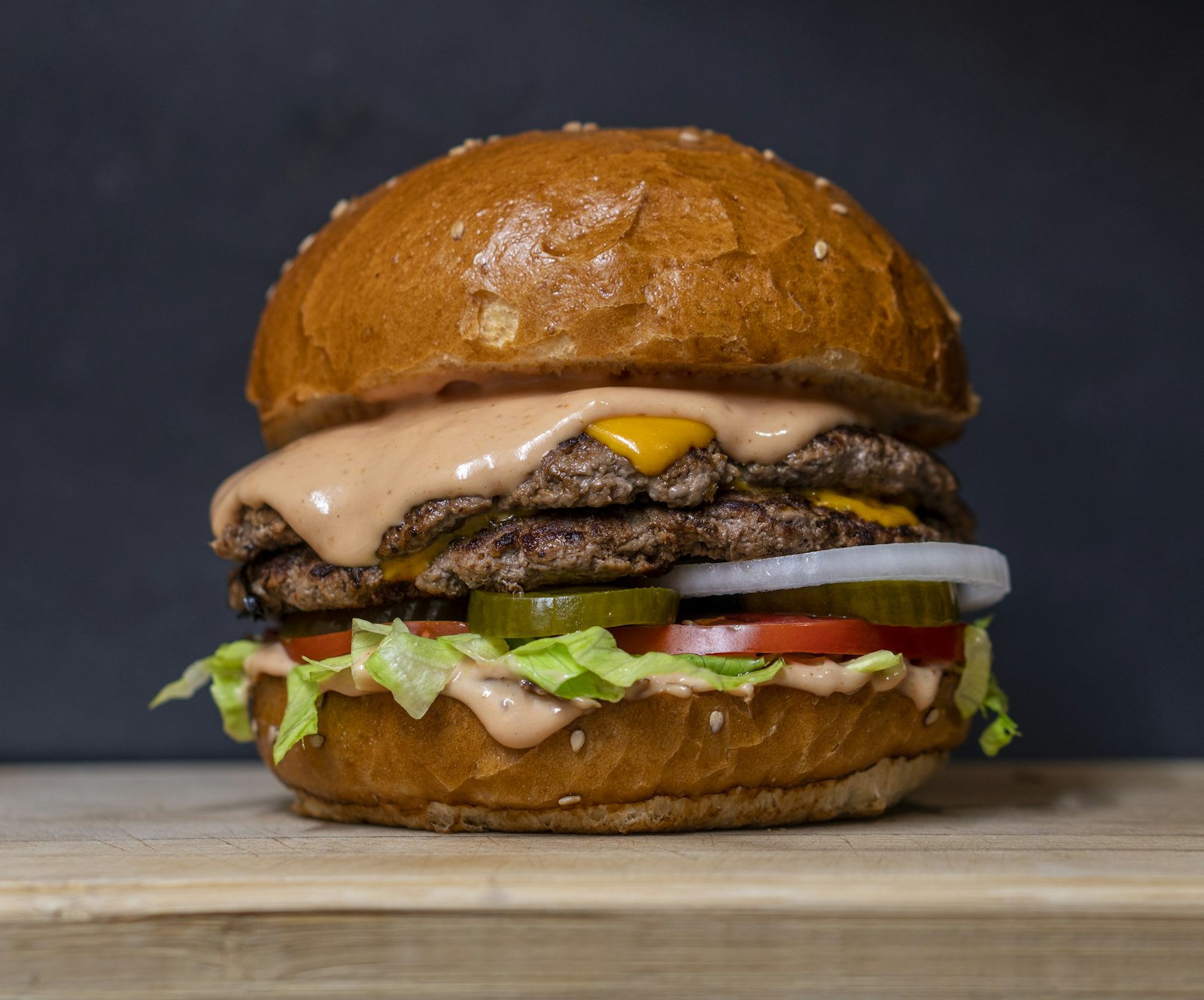 Burger close-up